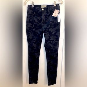 Free people black camo jeans